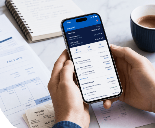 Digitale boekhouding op smartphone